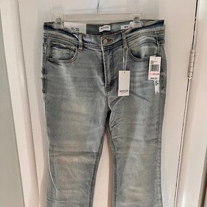 Kensie Light Wash High Rise Flare Jeans NWT